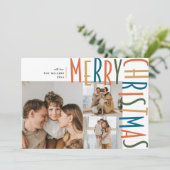 Pour Fêtes Annuelles Cartes de Noël Gras (Debout devant)