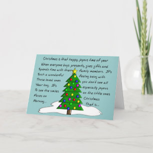 Pour Fêtes Annuelles Cartes de Noël Hilarique et Quirky