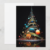 Pour Fêtes Annuelles Cartes de Noël imprimables - Noël Abstrait (Devant / Derrière)