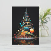 Pour Fêtes Annuelles Cartes de Noël imprimables - Noël Abstrait (Debout devant)