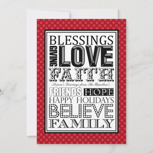 Pour Fêtes Annuelles Cartes de Noël modernes (Devant)