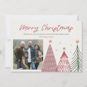 Pour Fêtes Annuelles Cartes de Noël modernes et joyeuses (Devant)