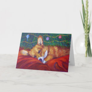 Pour Fêtes Annuelles Cartes de Noël Pembroke Welsh Corgi