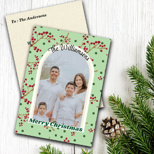 Pour Fêtes Annuelles Cartes de Noël personnalisées avec photo et gui