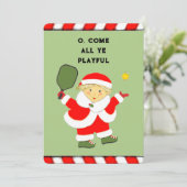 Pour Fêtes Annuelles Cartes de Noël Pickball (Debout devant)