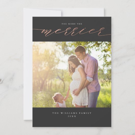 Pour Fêtes Annuelles Cartes de Noël Plus on est de fous (Devant)