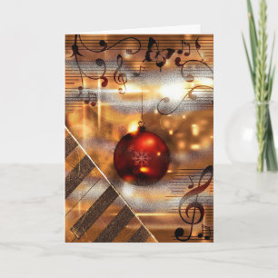 Pour Fêtes Annuelles Cartes de Noël professeur de piano musique