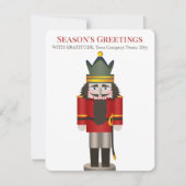 Pour Fêtes Annuelles Cartes de Noël professionnelles (Devant)