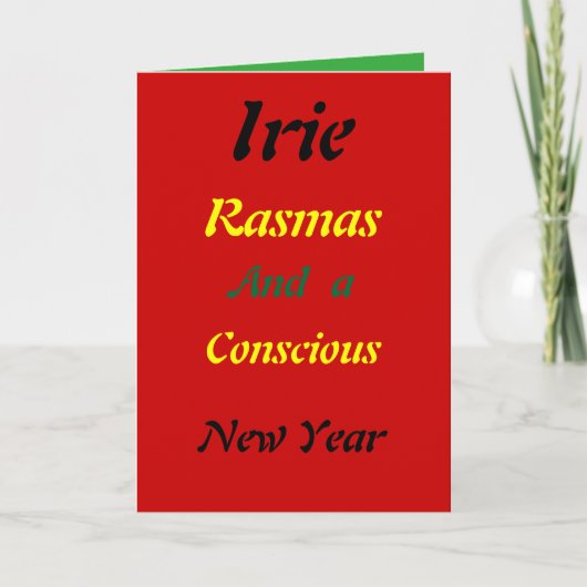 Pour Fêtes Annuelles Cartes de Noël rasta (Devant)