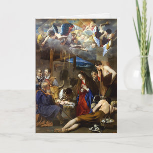 Pour Fêtes Annuelles Cartes de Noël religieuses Bergers adoration 10