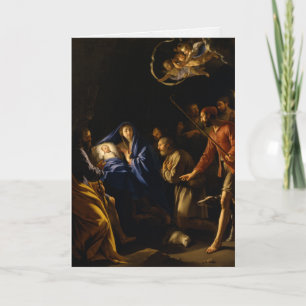 Pour Fêtes Annuelles Cartes de Noël religieuses Bergers adoration 11