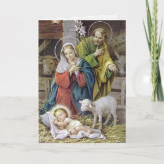 Pour Fêtes Annuelles Cartes de Noël religieuses | La Sainte Famille