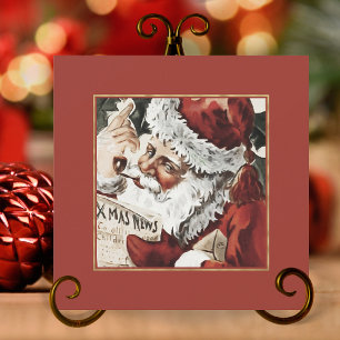 Pour Fêtes Annuelles Cartes de Noël rétro du Père Noël vintage