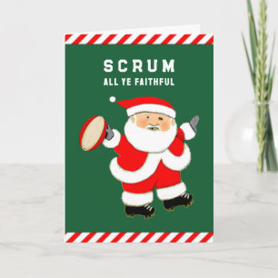 Pour Fêtes Annuelles Cartes de Noël Rugby