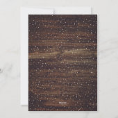 Pour Fêtes Annuelles Cartes de Noël Rustique Script Bois (Dos)