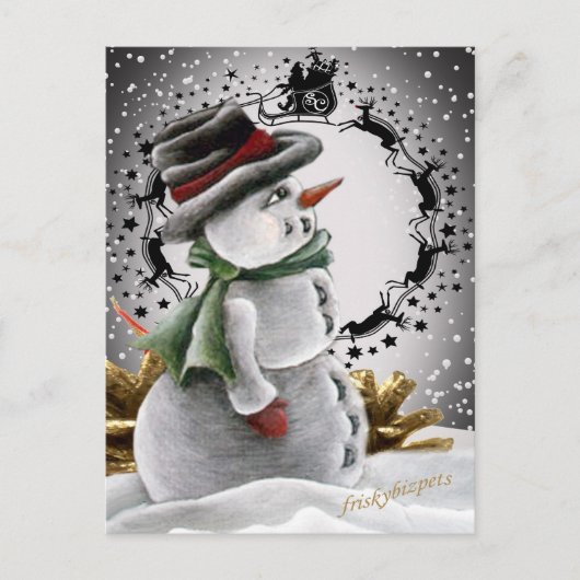Pour Fêtes Annuelles Cartes de Noël Snowman (Devant)