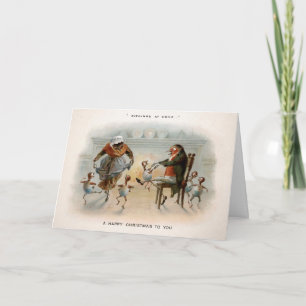 Pour Fêtes Annuelles Cartes de Noël Soirées Victoriennes à la Maison