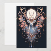 Pour Fêtes Annuelles Cartes de Noël sombres Abstraites (Devant / Derrière)