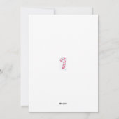 Pour Fêtes Annuelles Cartes de Noël sucre de canne (Dos)