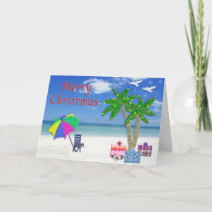 Pour Fêtes Annuelles Cartes de Noël tropicales de Floride