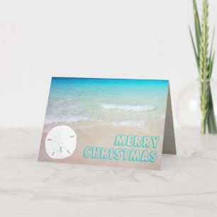 Pour Fêtes Annuelles Cartes de Noël tropicales de plage du dollar de