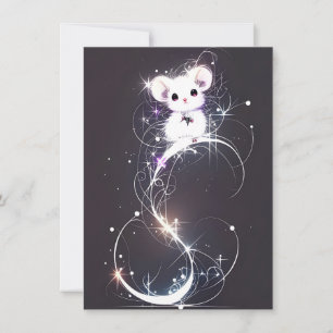 Pour Fêtes Annuelles Cartes de Noël uniques de souris mignonne