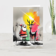 Cartes de Noël uniques dessinées à la main