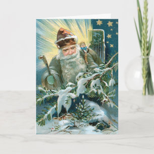 Pour Fêtes Annuelles Cartes de Noël Vintage Père Noël