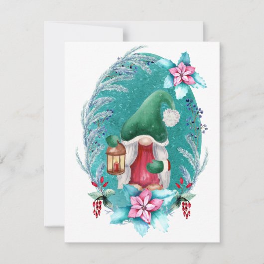 Pour Fêtes Annuelles Cartes de Noël Watercolor (Devant)