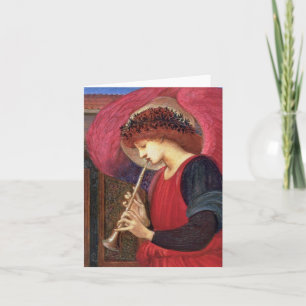 Pour Fêtes Annuelles Cartes de note d'ange de Noël - rouge de