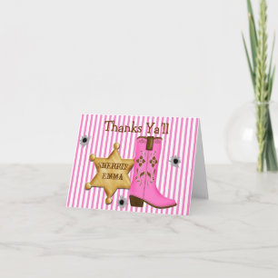 Pour Fêtes Annuelles Cartes de notes de Cowboy Wild West