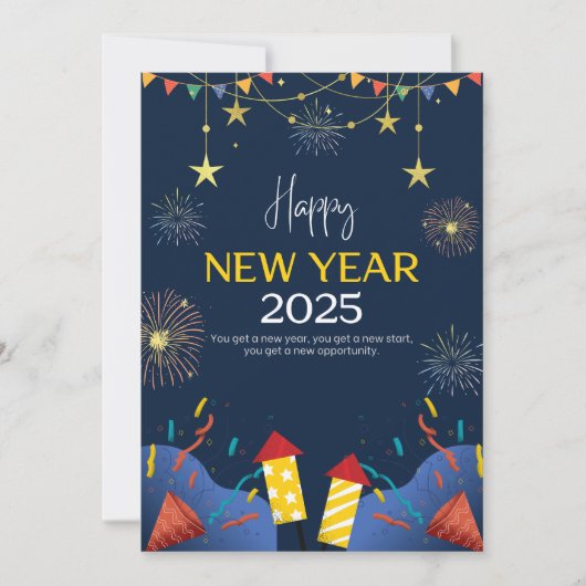 Pour Fêtes Annuelles Cartes de nouvelle année (Devant)
