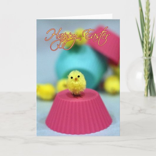 Pour Fêtes Annuelles Cartes de Pâques Fou Chick (Devant)