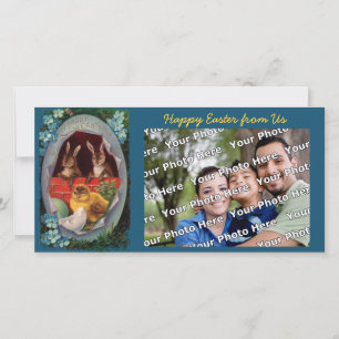 Pour Fêtes Annuelles Cartes de Pâques vintage avec lapins et poussin
