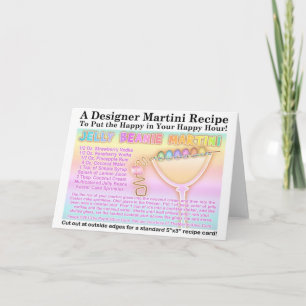 Pour Fêtes Annuelles Cartes de recette de Martini Jelly Beanie de Pâque