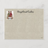 Pour Fêtes Annuelles Cartes de recette de vacances (Dos)