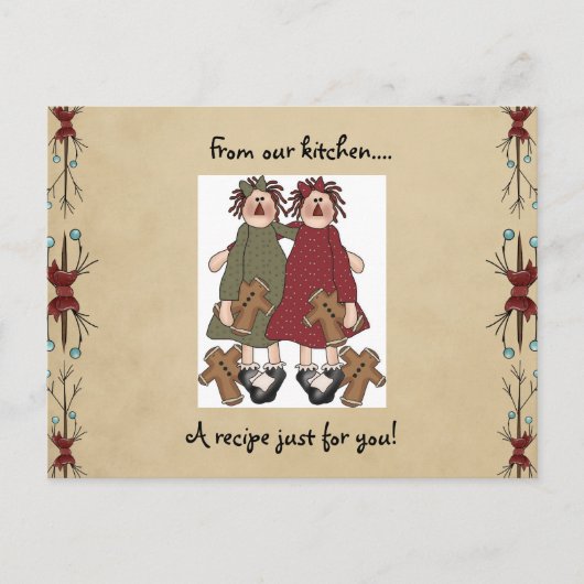 Pour Fêtes Annuelles Cartes de recette de vacances (Devant)