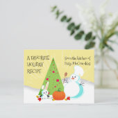 Pour Fêtes Annuelles Cartes de recette de vacances de cuisson de (Debout devant)