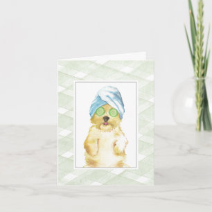 Pour Fêtes Annuelles Cartes de remerciement Morkie Poo aquarelle mignon