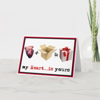 Pour Fêtes Annuelles Cartes de rôdeur - coeur dans une boîte