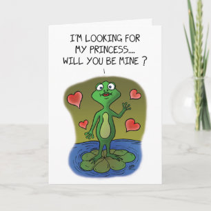 Pour Fêtes Annuelles Cartes de Saint-Valentin amusantes : Frog Love