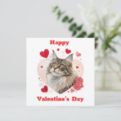 Pour Fêtes Annuelles Cartes de Saint Valentin géantes Maine Coon (Debout devant)