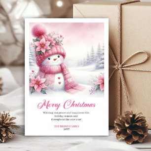 Pour Fêtes Annuelles Cartes de scène de Noël imprimables avec bonhomme