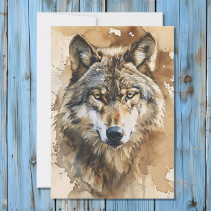 Pour Fêtes Annuelles Cartes de signification animale du Totem du loup