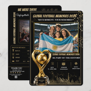 Pour Fêtes Annuelles Cartes de souvenirs de football mondial 2026