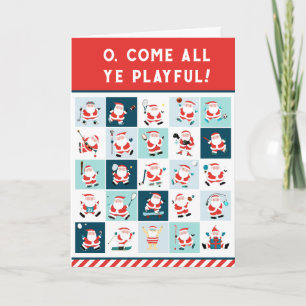 Pour Fêtes Annuelles Cartes de sport de Noël drôles