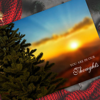 Pour Fêtes Annuelles Cartes de Sympathie Noël | coucher de soleil de No