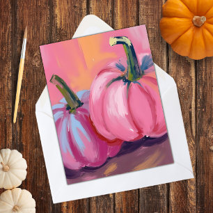 Pour Fêtes Annuelles Cartes de vacances d'automne aquarelle citrouilles