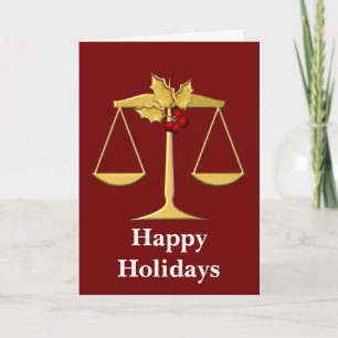 Pour Fêtes Annuelles Cartes de vacances de la profession juridique
