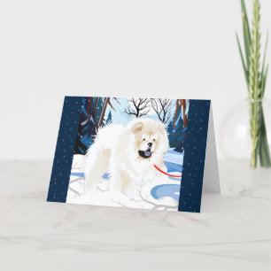 Pour Fêtes Annuelles Cartes de vacances en art OVER THE RIVER Cream Cho